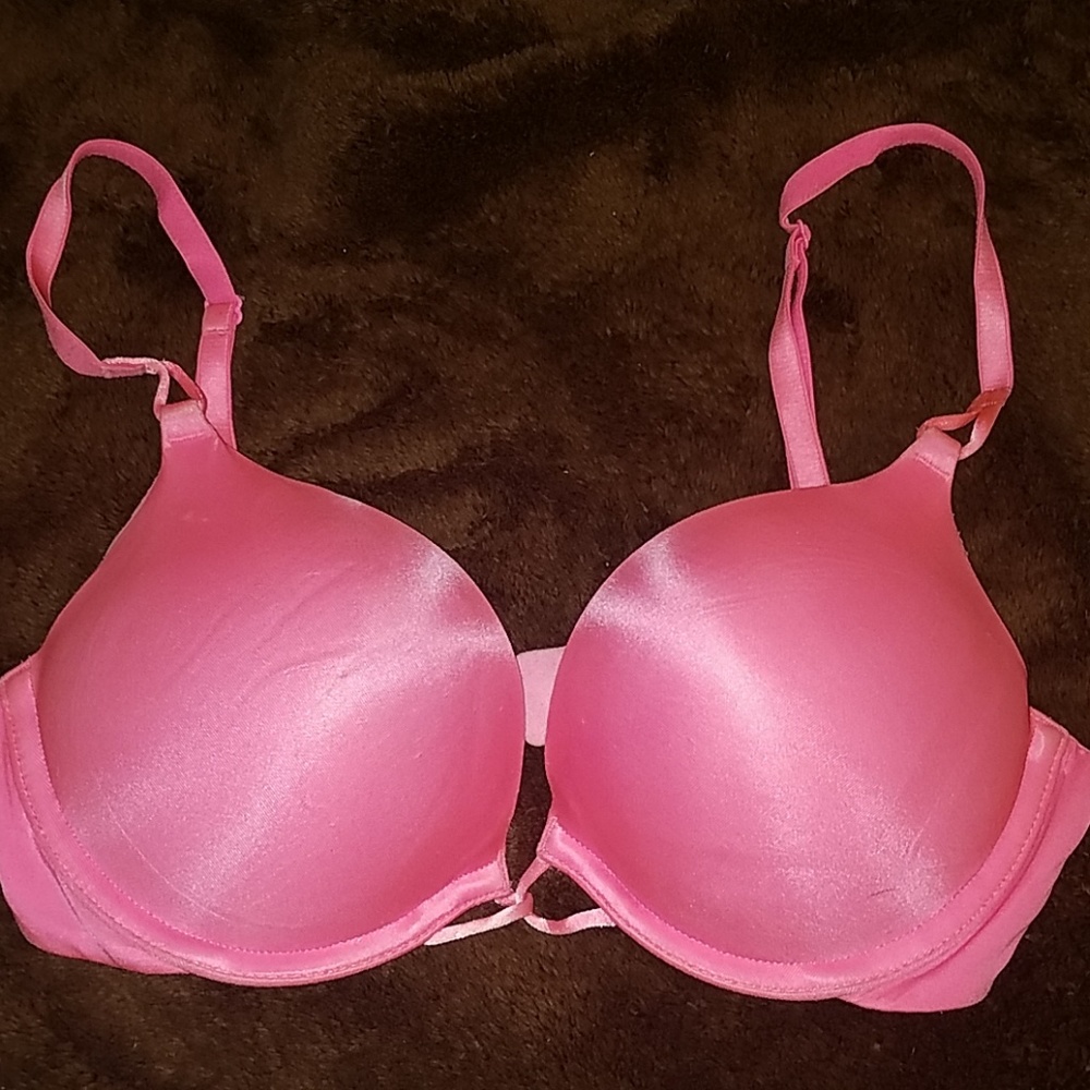 Vibrant pink VS Bombshell (adds 2 cup sizes) bra